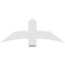 Ekena Millwork Bellingham Architectural Grade PVC Gable Bracket, 48"W x 18"H x 2"D x 6"F, 9/12 Pitch GBP048X18X0206BEL00 - alternate 5